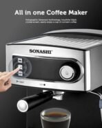 ⁦ماكينة قهوة اسبريسو مع فوم حليب⁩ - الصورة ⁦2⁩