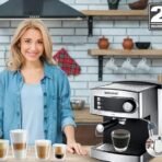 ⁦ماكينة قهوة اسبريسو مع فوم حليب⁩ - الصورة ⁦4⁩