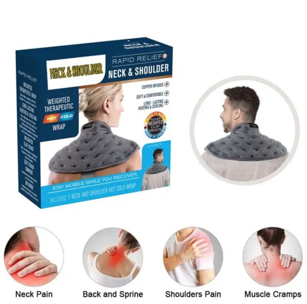 IMG_2926 وسادة تخفيف ألم الرقبة و الاكتاف - الصورة 1