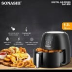 ⁦قلاية هوائية 8 لتر سوناشي⁩ - الصورة ⁦4⁩